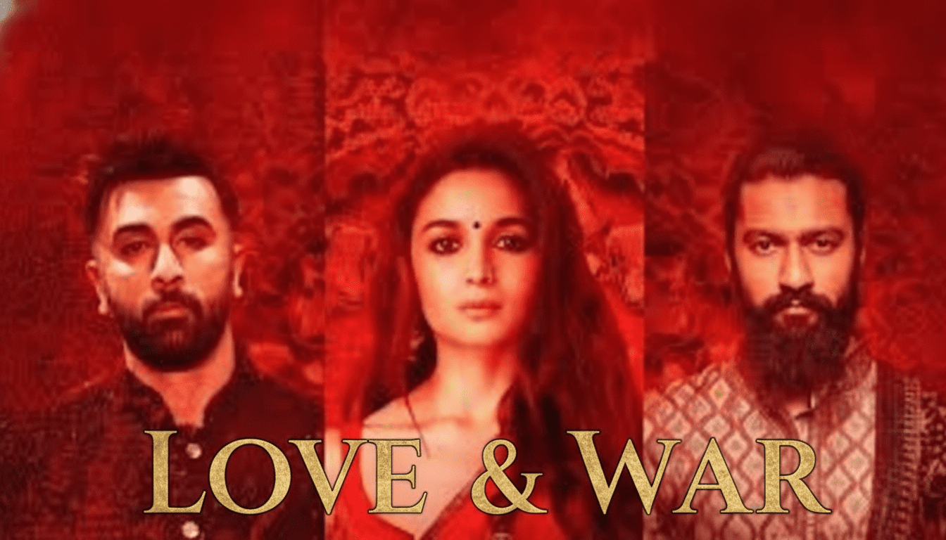 Ranbir Kapoor Alia Bhatt and Vicky Kaushal in Sanjay Leela Bhansali Love and War movie